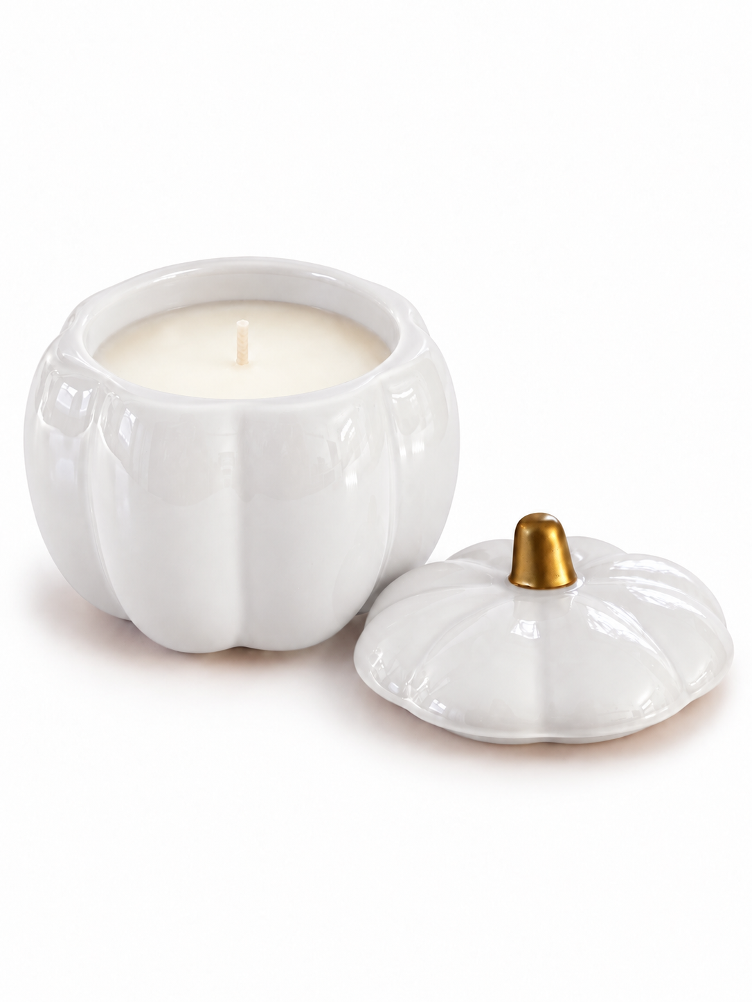 Ceramic White Pumpkin